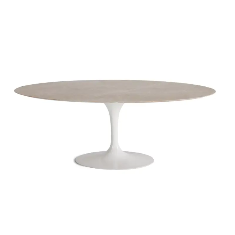 Table SAARINEN Ovale marbre Emperador Light brillantKNOLL Réduction