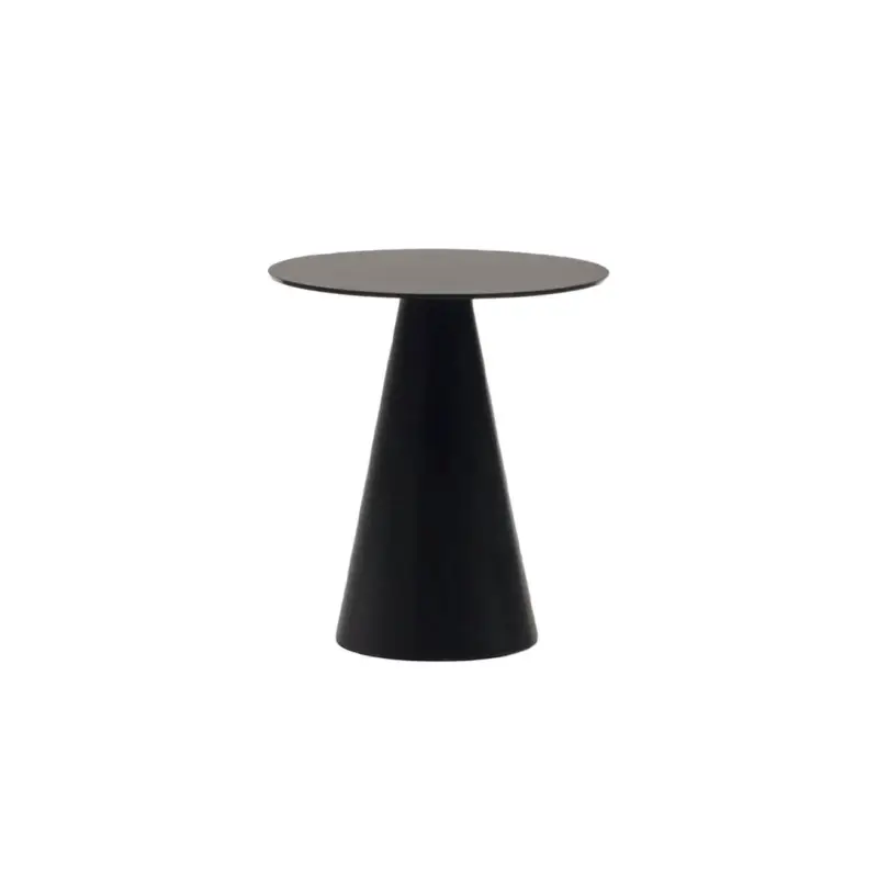 Table d'appoint guéridon WILSHIRE Ø 50 Verre trempé NoirKAVE HOME Réduction