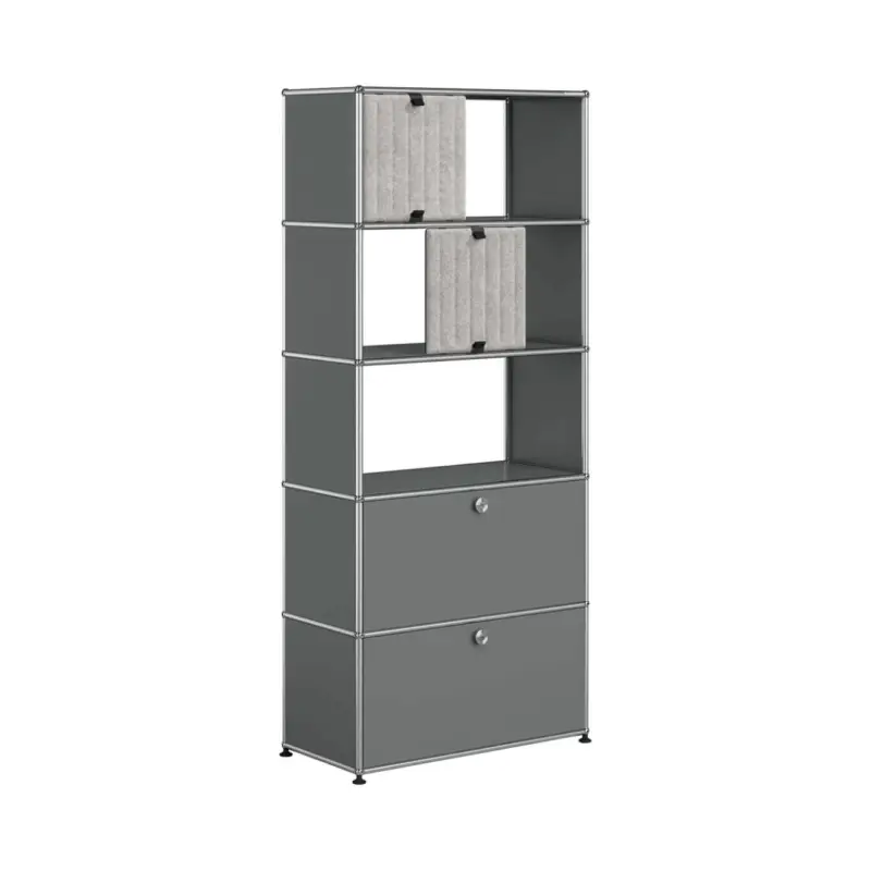 Meuble de rangement USM HALLER M69 Gris Moyen/Soft Panel GrisUSM HALLER Prix Cassé