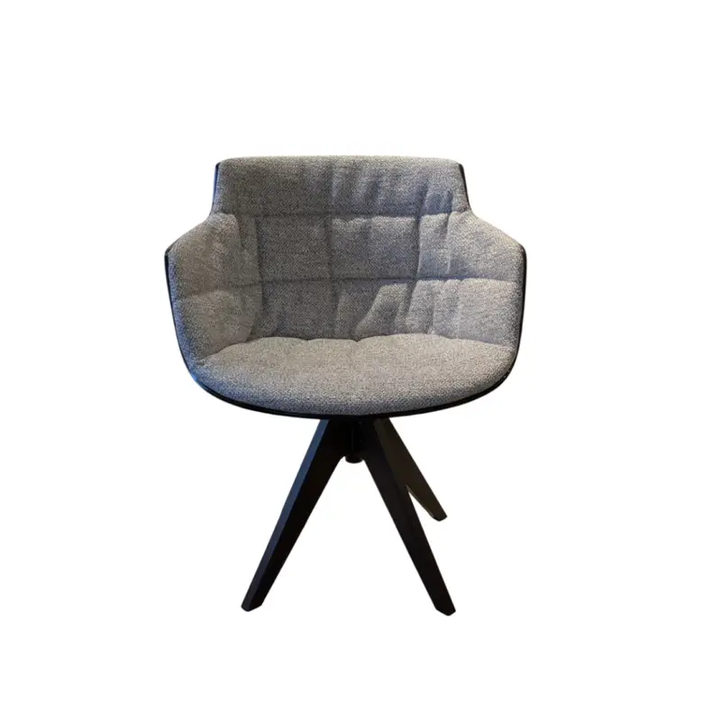 Authentique Chair with armrests FLOWBrown oak baseMDF