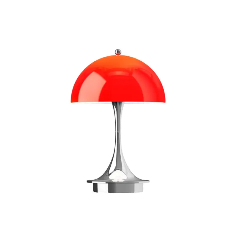 Offre Limitée Portable Lamp PANTHELLA 160 PORTABLE V3 Opal red/ chromeLOUIS POULSEN