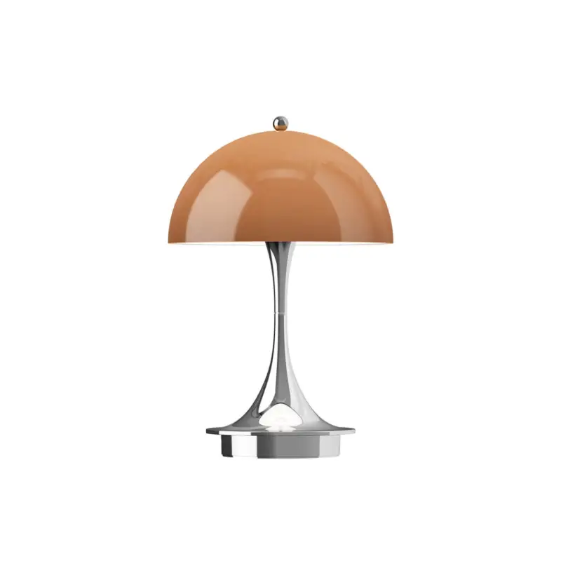 Prix Cassé Lampe sans fil PANTHELLA 160 PORTABLE V3 Marron opale/ chromeLOUIS POULSEN