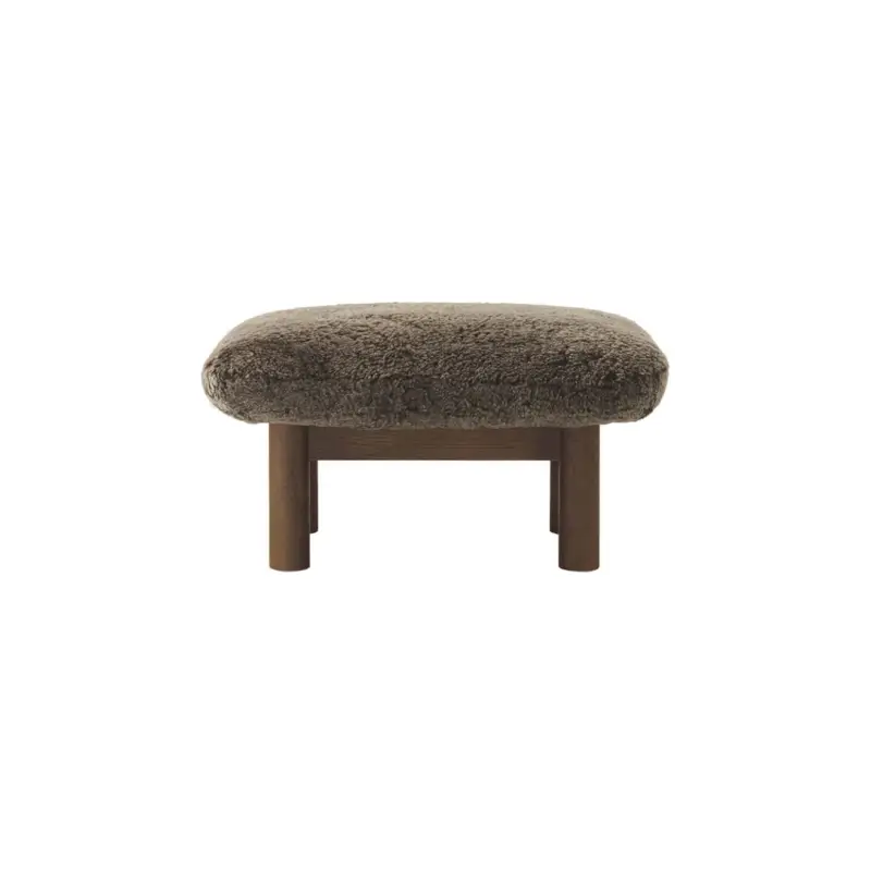 Affaire À Saisir Pouffe BRASILIA Dark Oak/ Sheepskin RootAUDO COPENHAGEN