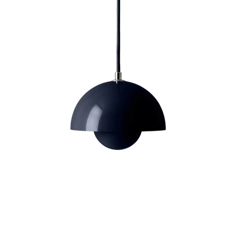 Pendant Light FLOWERPOT VP10 Steel BlueAND TRADITION Promotion Saisonnière