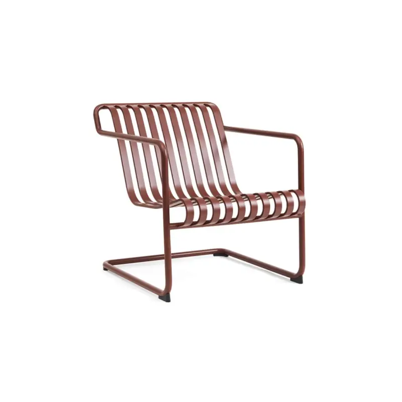 Certifié Outdoor Lounge Chair PALISSADE CANTILEVER Lounge Iron RedHAY