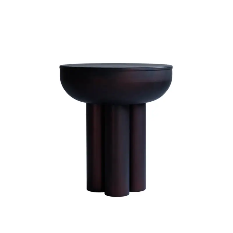 Side Table CROWN TALL Burned black metal101 COPENHAGEN Offre Spéciale