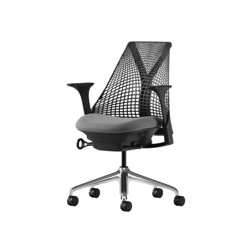 Top Vente Office Chair SAYL Fog Rhino / Polished AluminiumHERMAN MILLER