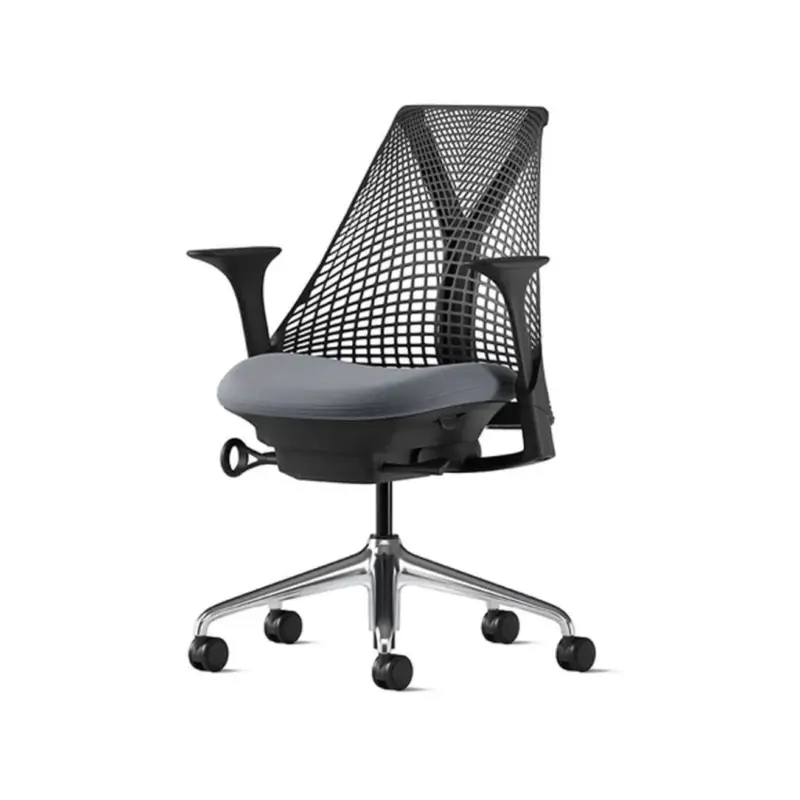 Paiement Sécurisé Office Chair SAYL Black Rhino / Polished AluminiumHERMAN MILLER