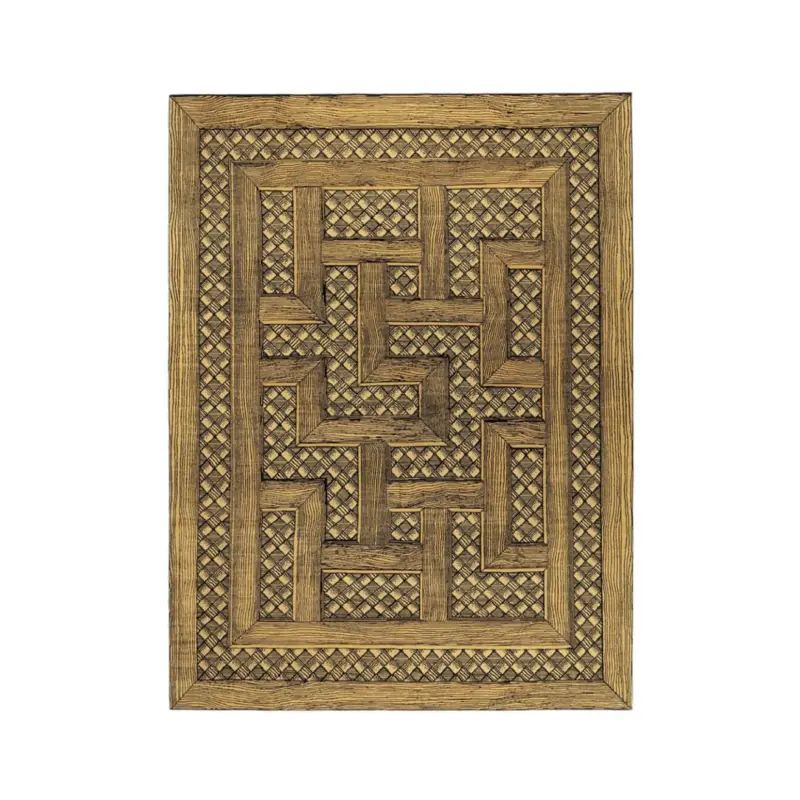 Tapis FORNASETTI MUSCIARABIA GRAND OrCC-TAPIS Haute Qualité