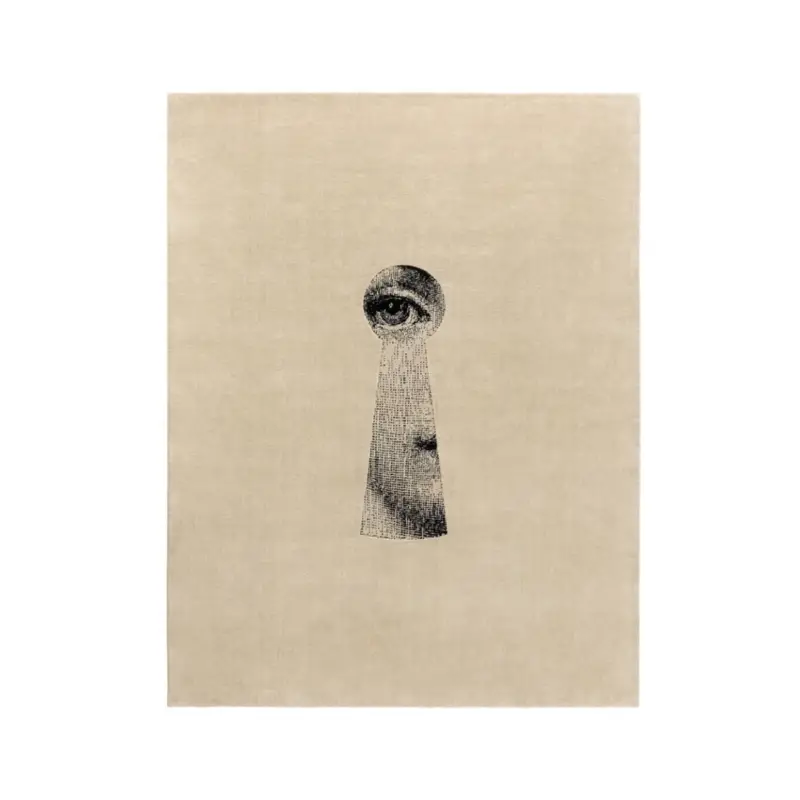 Paiement Sécurisé Tapis FORNASETTI SERRATURA BlancCC-TAPIS