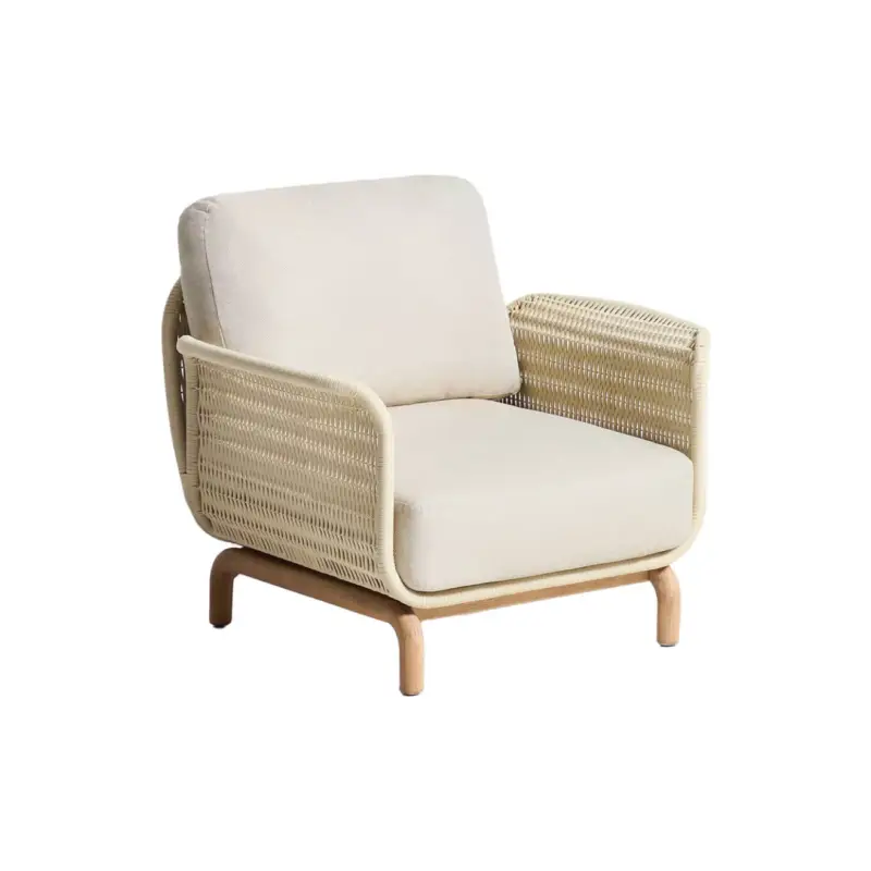 Jusqu'à Épuisement Des Stocks Outdoor Lounge Chair ALIPA Acacia / EcruKAVE HOME