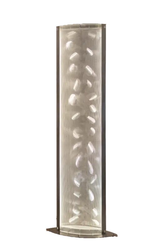 Colonne Aile Lampadaires LED Argent Produit De Marque