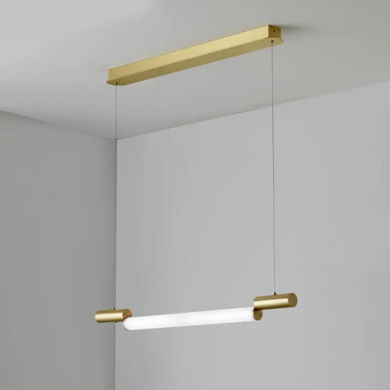 Commander Maintenant Signal 77cm Suspensions LED Laiton satiné