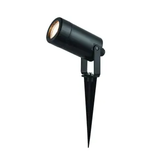 Authentique Spot sur Piquet LED Extérieur D60 Pour Ampoule LED GU10 IP54 Noir ZAMBELIS E312