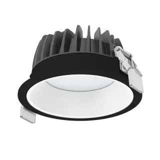 Commander Maintenant Spot LED Encastrable 30W 120lm/W Prisma IP44 Rond Noir Hors Transfo CLAREO V2
