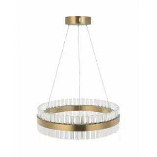 Bon Plan Suspension Luminaire LED D800 68W Doré Mat ZAMBELIS 22040
