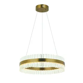 Usine Directe Suspension Luminaire LED D600 56W Doré Mat ZAMBELIS 22039