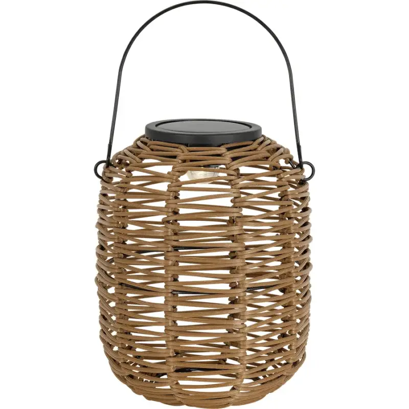 Lumimart | Lampe solaire Janno Marron Plastique 16 cm 19.5 cm Seulement Aujourd'hui
