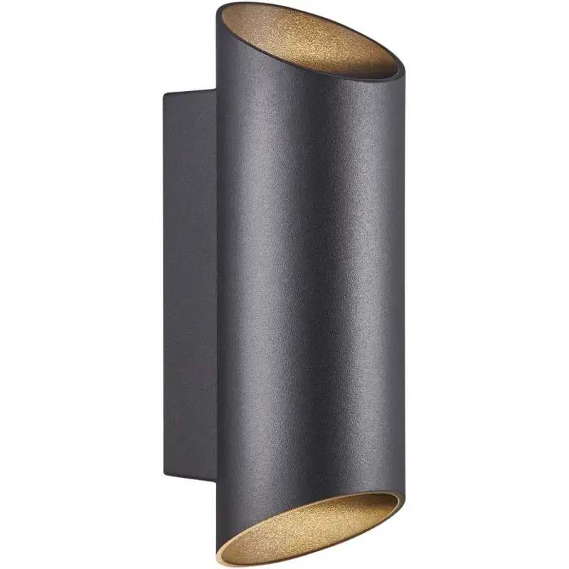 Lumimart | Lampe murale d'extérieur Nico Round Noir Aluminium 7.7 cm 23.5 cm Prix Choc