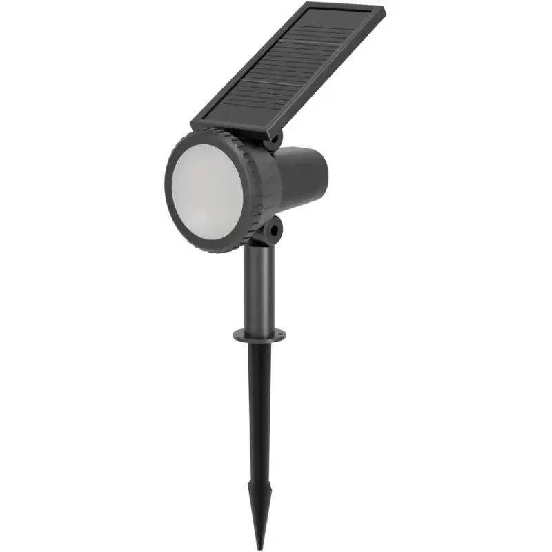 Expédié Aujourd'hui Lumimart | Lampe solaire d'extérieur Sambuco Noir Plastique 10 cm 37.5 cm