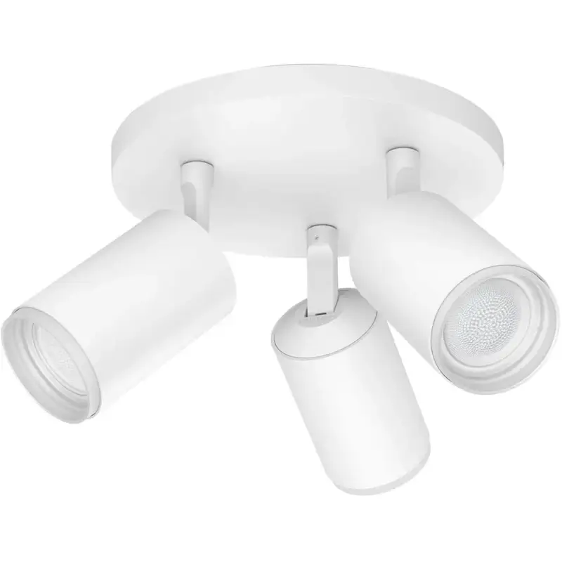 Retour Gratuit Lumimart | Ampoules Philips Hue Fugato blanc métal 3 spots