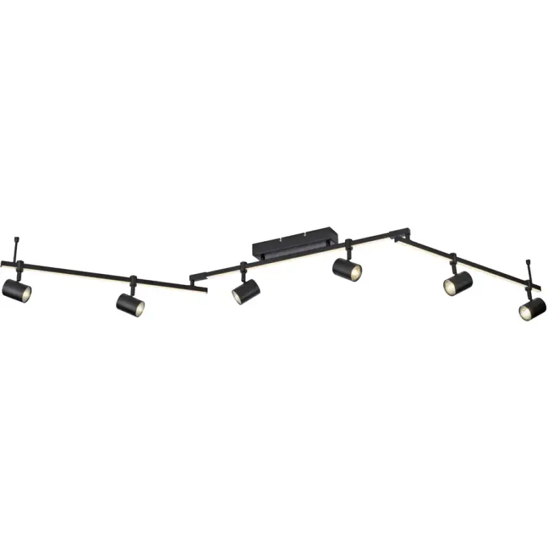 Lumimart | Spot Barik Noir Fer 6 cm 19.5 cm Rotatif Meilleure Vente