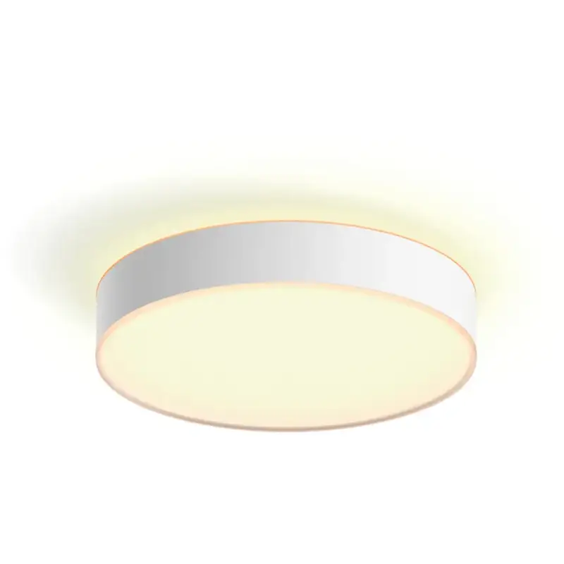 Prix Réduit Lumimart | Plafonnier Philips Hue Enrave M, plastique blanc, Ø 38,1 cm