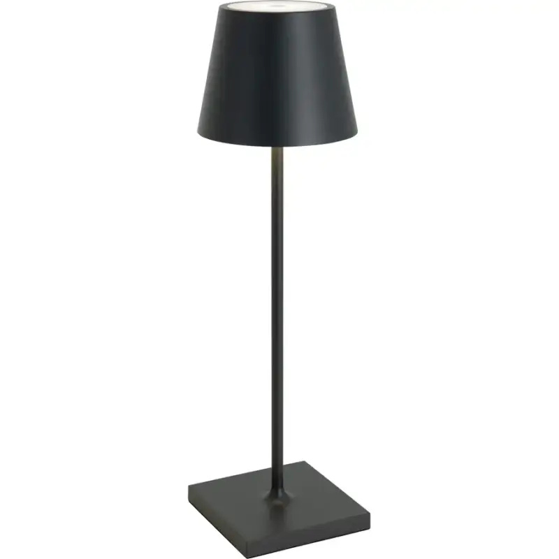 Promotion Saisonnière Lumimart | Lampe de table Aline Gris Aluminium/Plastique 11 cm 38 cm