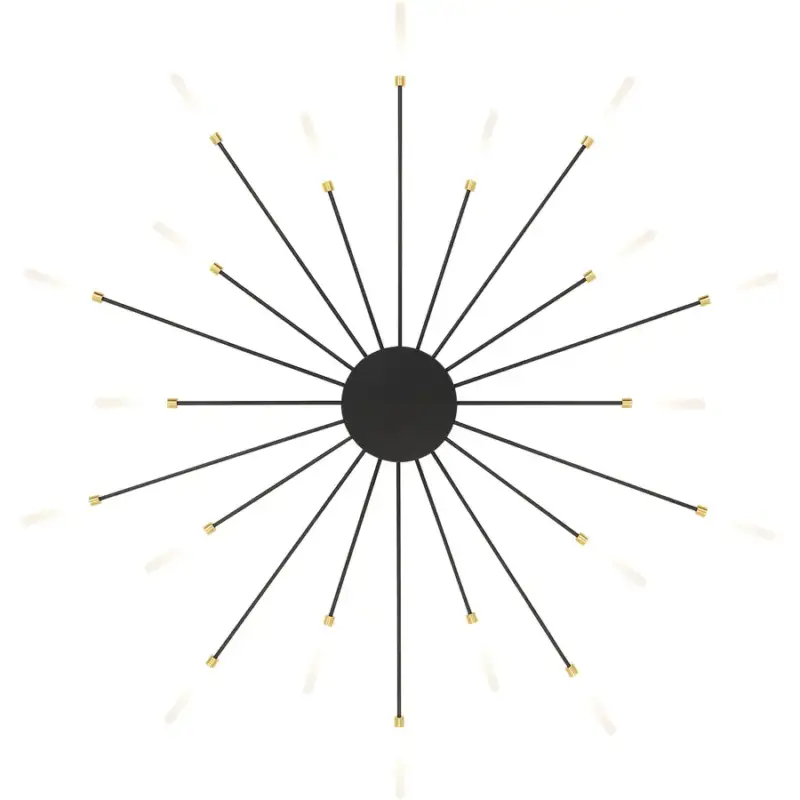 Marque Lumimart | Lampe de plafond Blair Noir Plastique/Métal 73 cm 20 cm