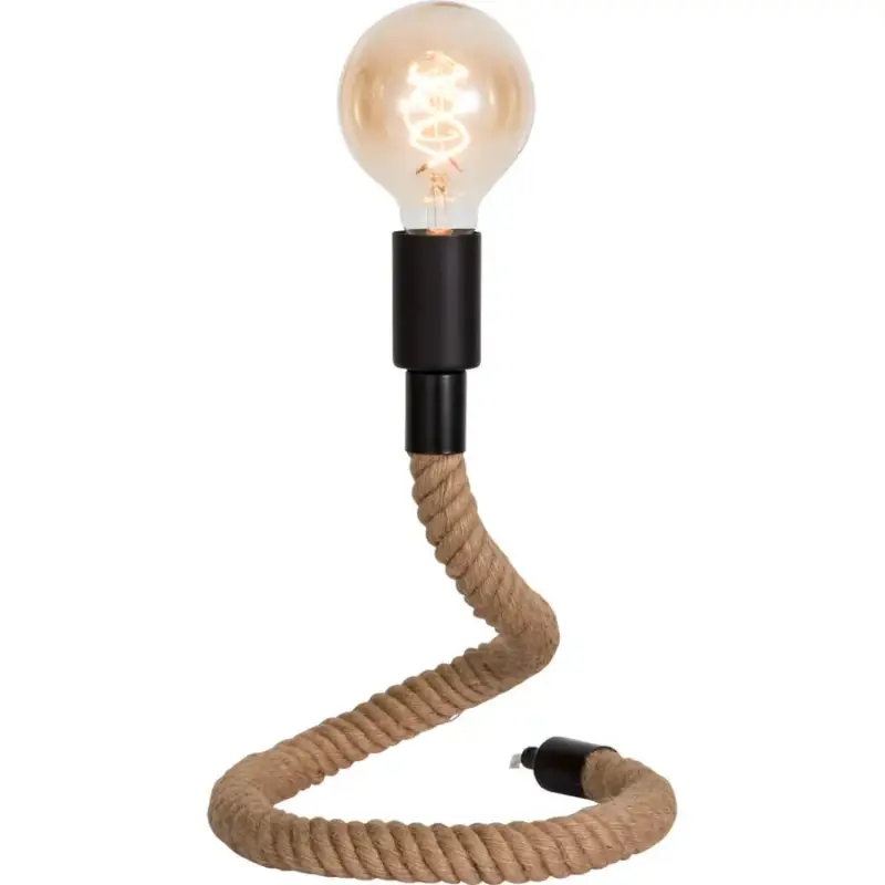 Lumimart | Lampe de table Marvin Marron Fibre naturelle 22 cm 20 cm Acheter Direct