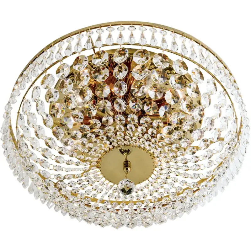 Lumimart | Lampe de plafond Sheraton Or Cristal/Laiton 45 cm 20 cm Meilleur Choix