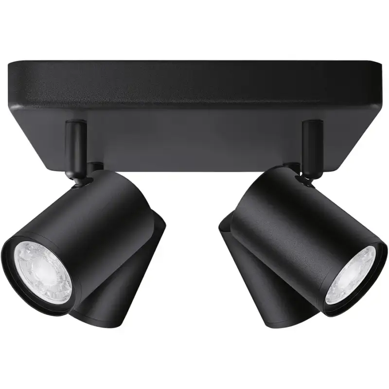 Livraison Express Lumimart | Spot WiZ Noir Plastique 22 cm 12.3 cm
