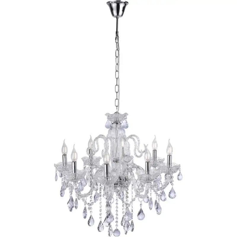 Lumimart | Suspension Gracia, verre transparent/cristal, L 71 H 69 cm Commande En Gros