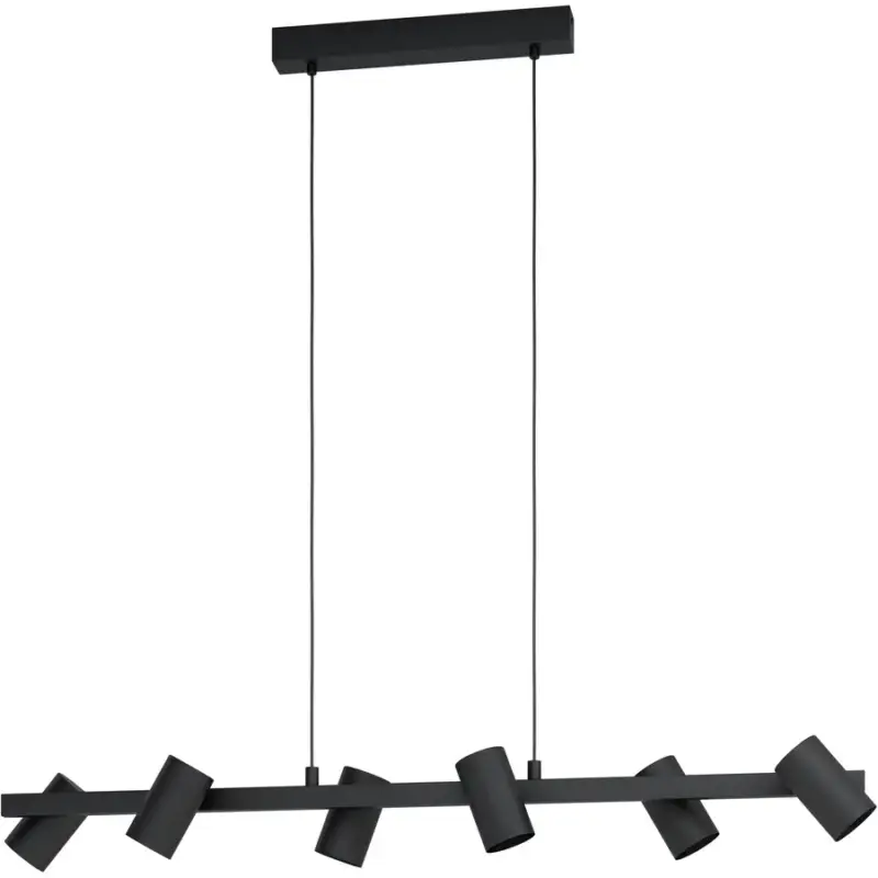 Lumimart | Suspension Gatuela 1 Noir Acier 19 cm 110 cm Retour Gratuit