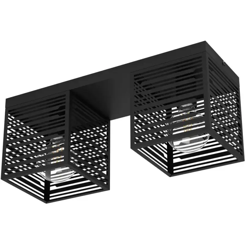 Achetez Aujourd'hui Lumimart | Lampe de plafond Piedritas Noir Acier 18 cm 20.5 cm
