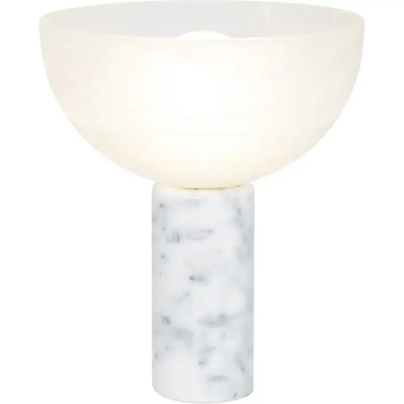 Lumimart | Lampe de table Neo Blanc Pierre/Verre 28 cm 33 cm Commande En Gros