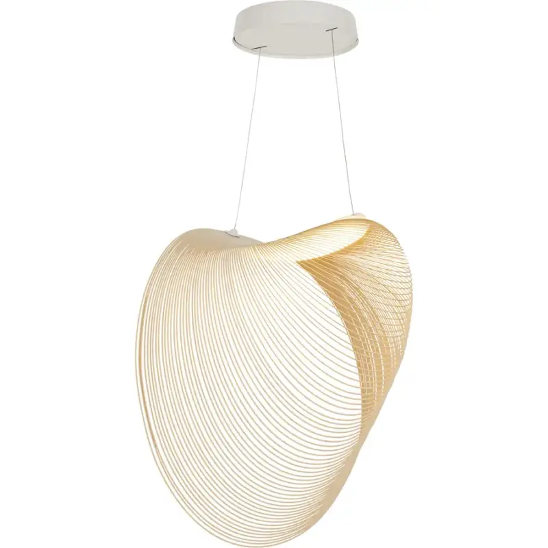 Lumimart | Suspension Illan Marron/Blanc Bois 60 cm 300 cm Nouvel Arrivage