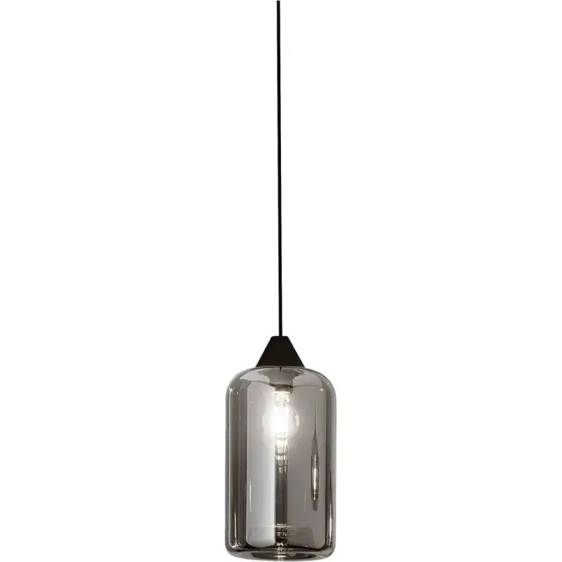 Achat Immédiat Lumimart | Suspension Alessia L Gris Verre 13.5 cm 23 cm