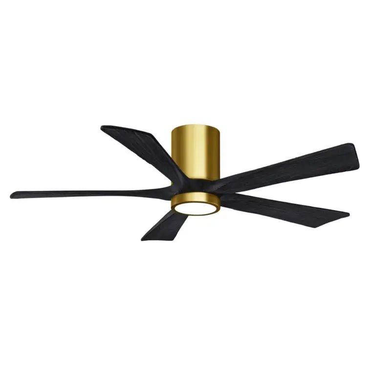 Ventilateur Destratificateur avec lumière Irene 132cm Laiton Noir Prix Choc