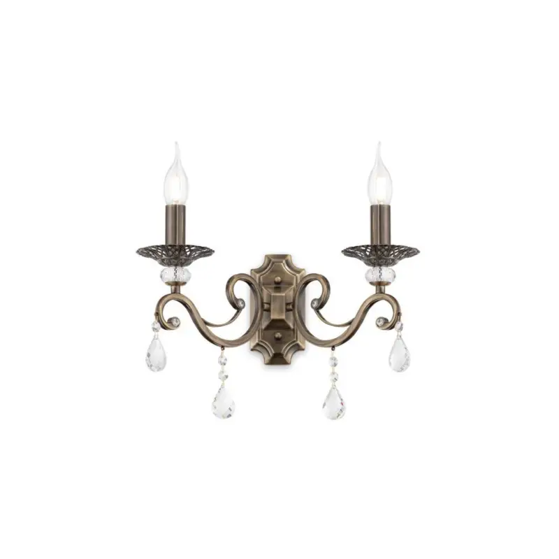 Applique Grace Laiton 2x60W E14 Offre Limitée