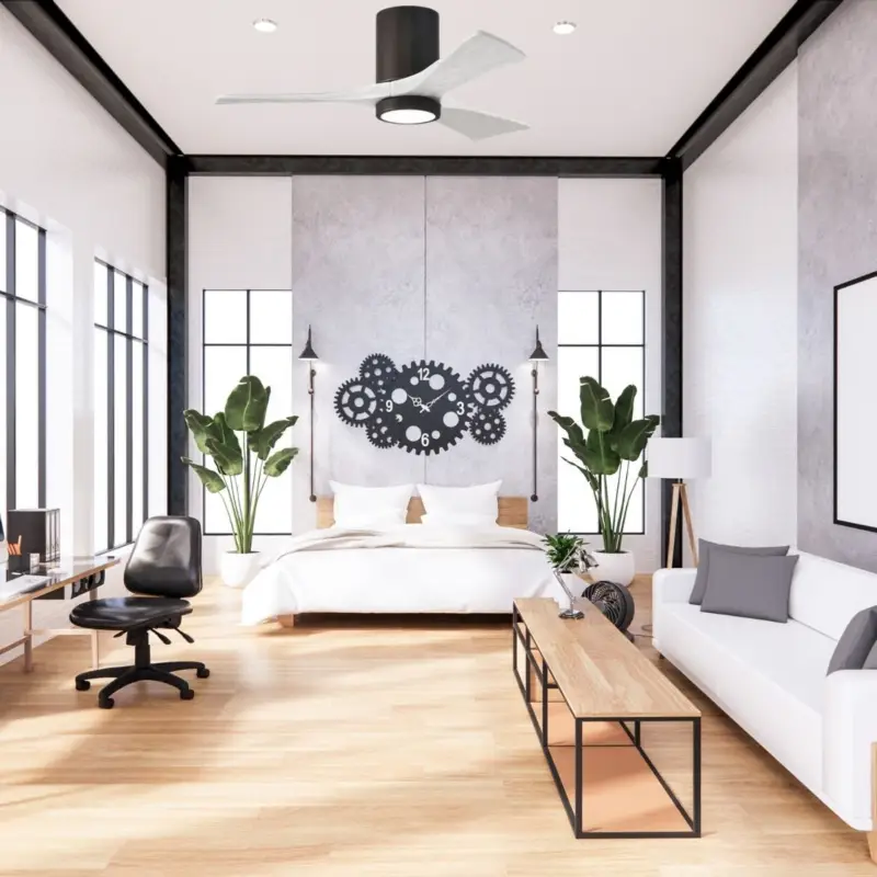 Ventilateur Plafond avec lumiere Irene 106cm Bronze Blanc Meilleur Prix