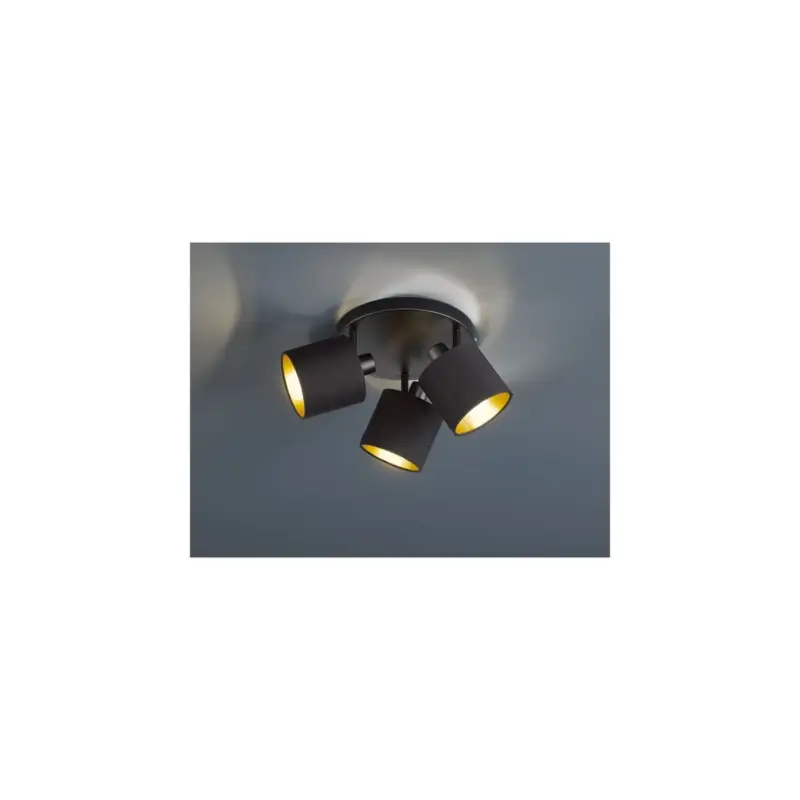 Livraison Express Plafonnier Tommy Noir Mat 3x28W E14