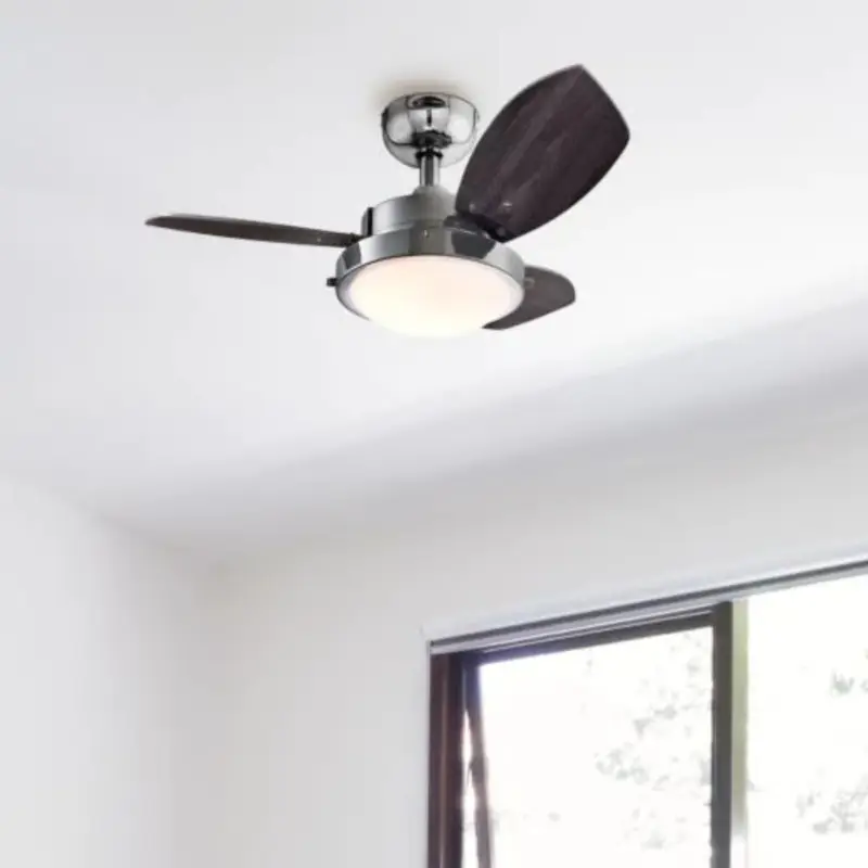 Ventilateur de plafond Wengue 76cm Chromé Wengue Affaire À Saisir