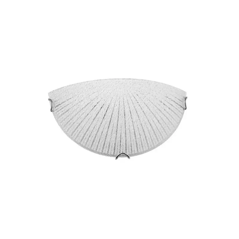 Applique Murale SHELL Blanc & Transparent LED E27 1x12 W Offre Du Jour