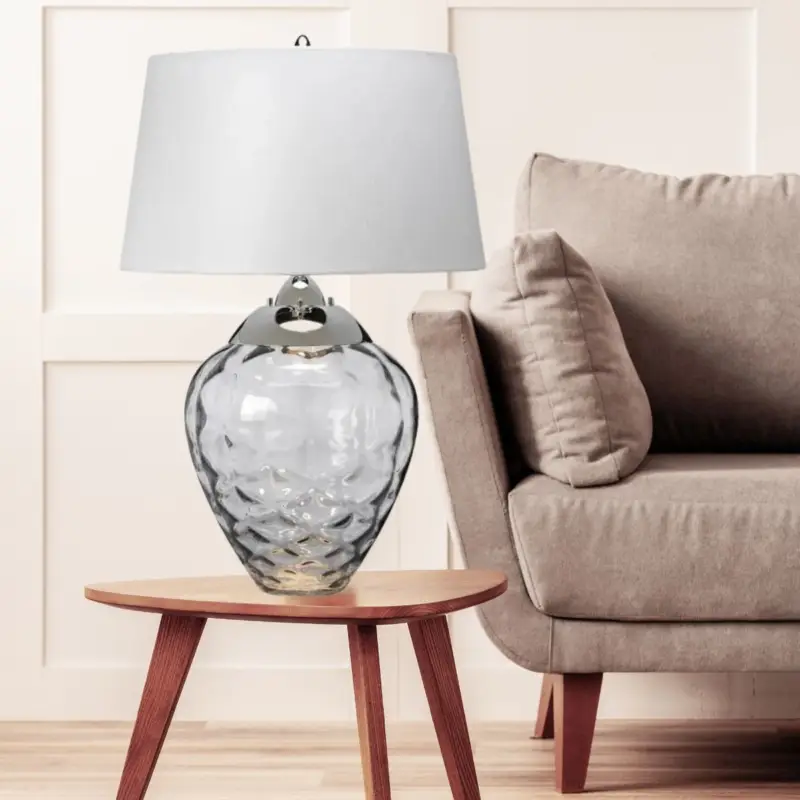 Lampe Samara 1x60W E27 + 1x7W GU10 LED Nickel Poli Fumé Meilleur Choix