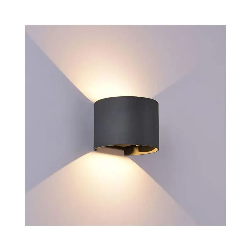Applique Extérieur Davos 1x12W Gris foncé P11,5 Retour Gratuit