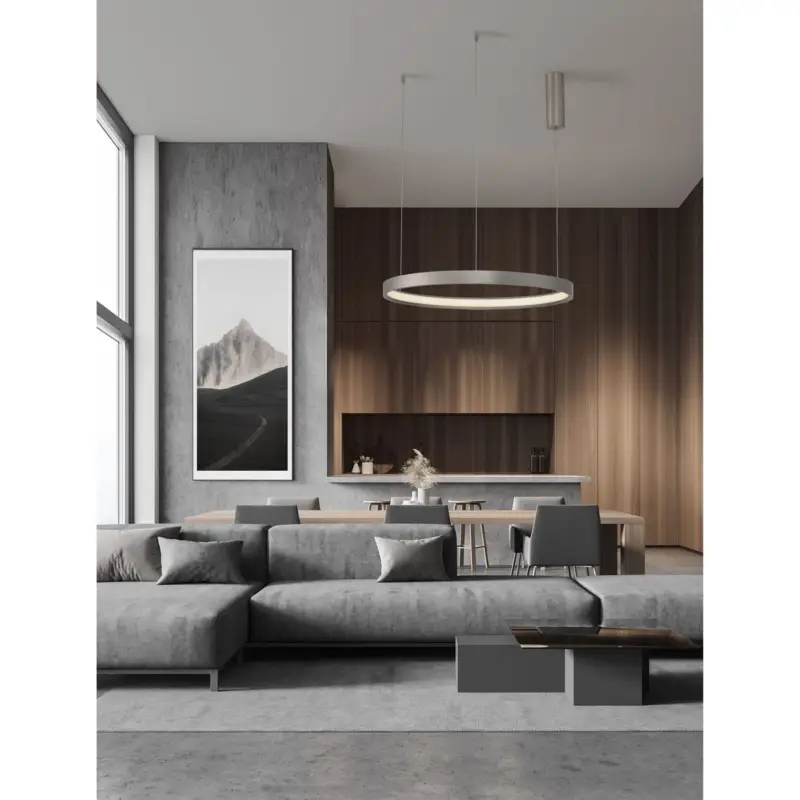 Suspension Perrine 42W LED Champagne Argenté Vente Flash