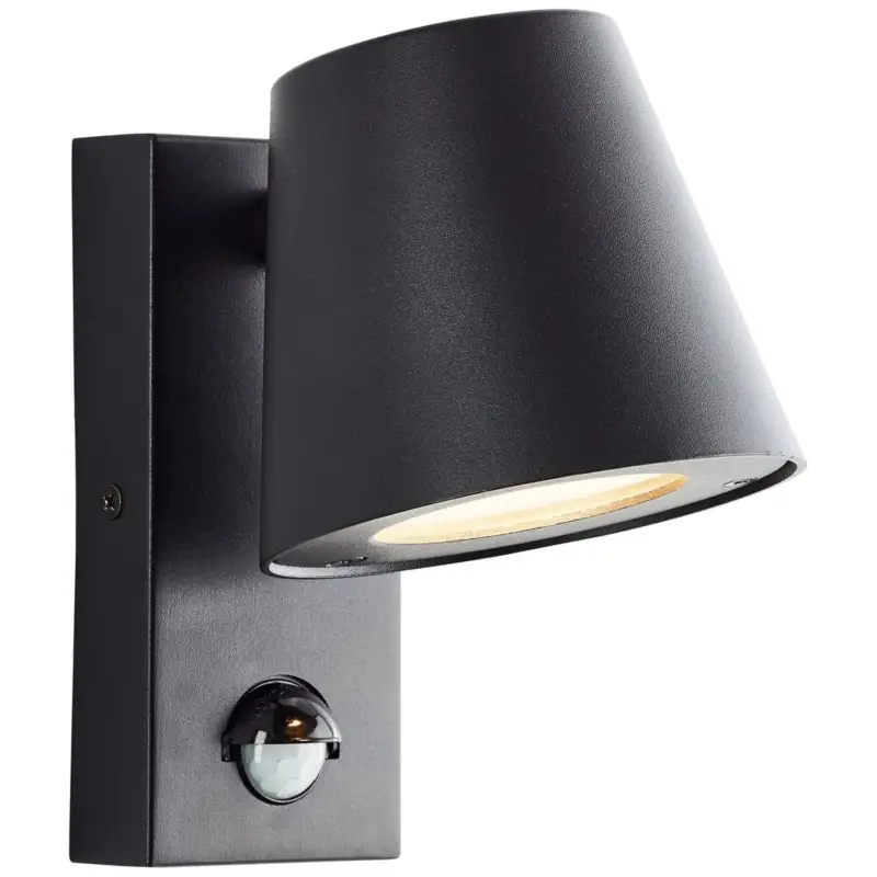 Applique Extérieur BARI 1x10W GU10 Noir PIR Dernière Chance