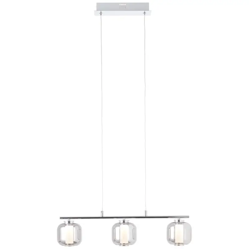 Suspension RAFA 18W LED Chrome-verre fumé H1310 Expédié Aujourd'hui