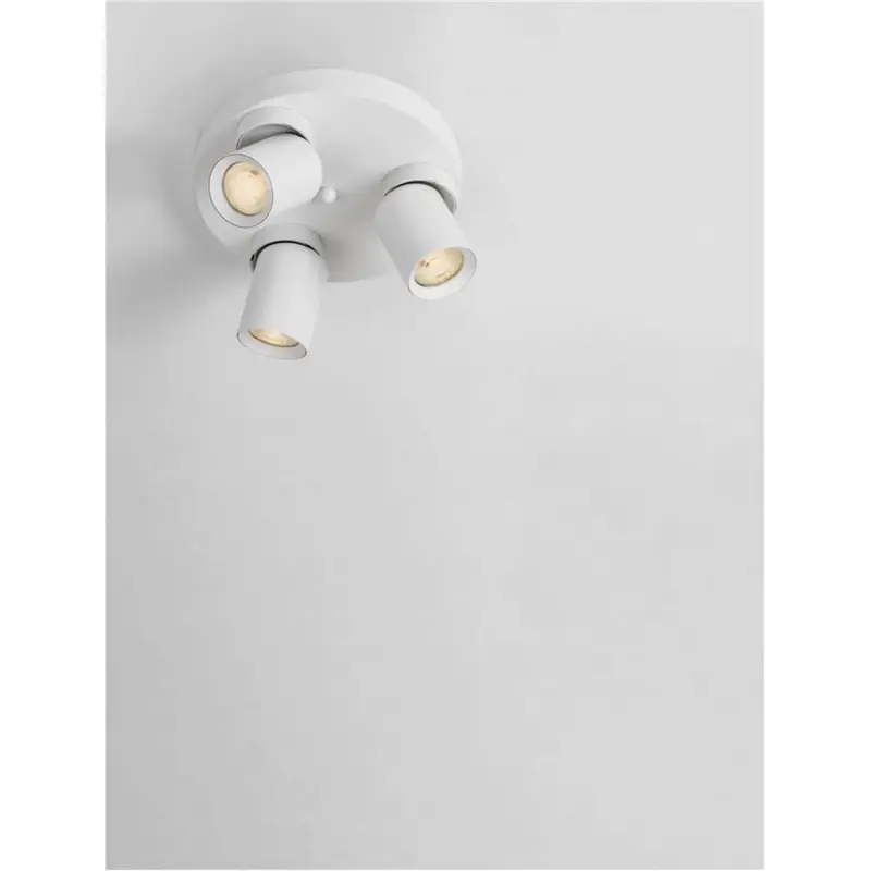 Plafonnier AMECY Blanc 3x10W LED 3 éclairages Offre Spéciale